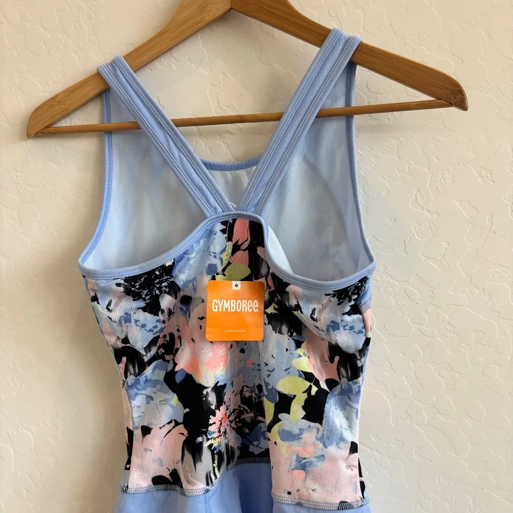 Gymboree Light Blue Floral Tank Dress